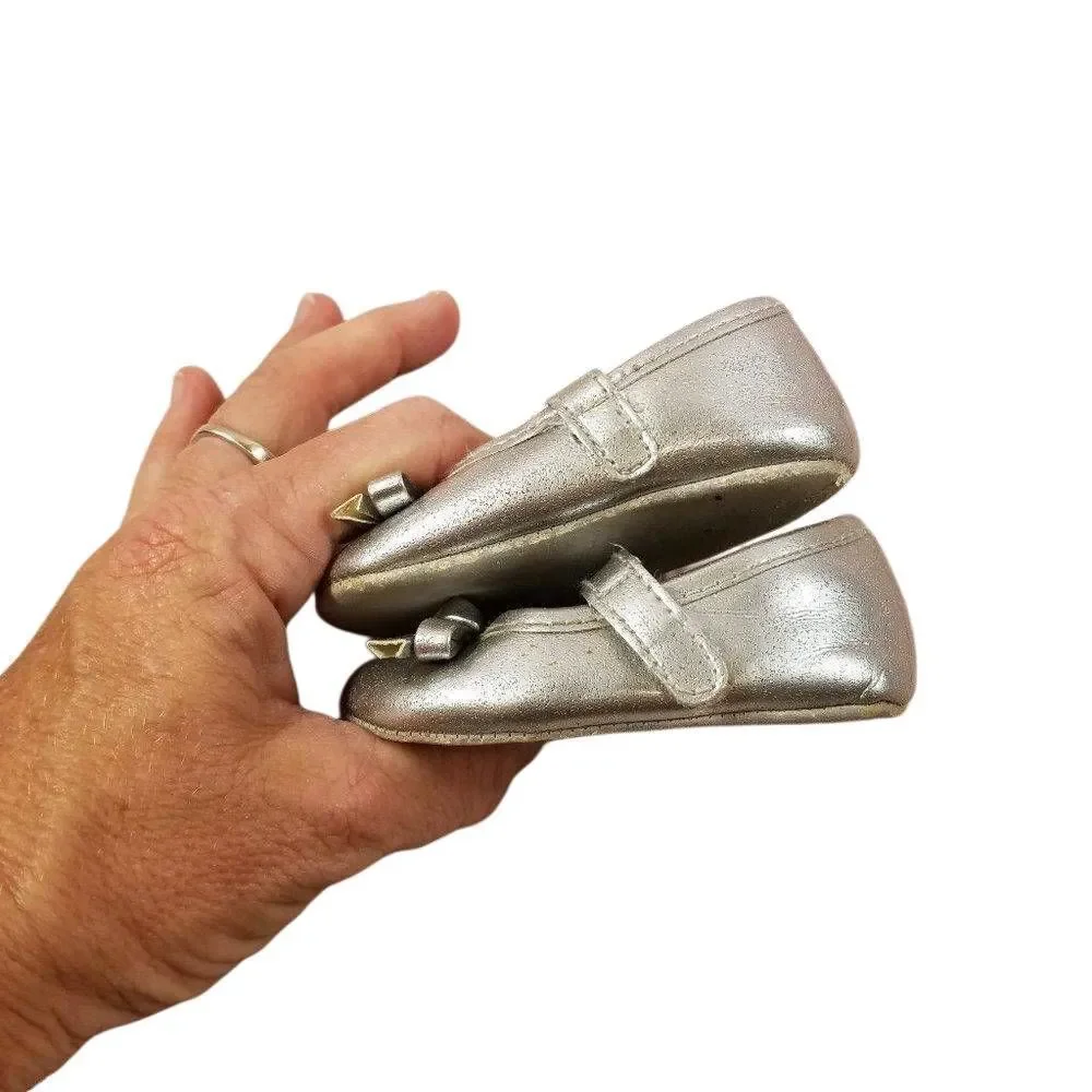 Gymboree silver mary janes 1